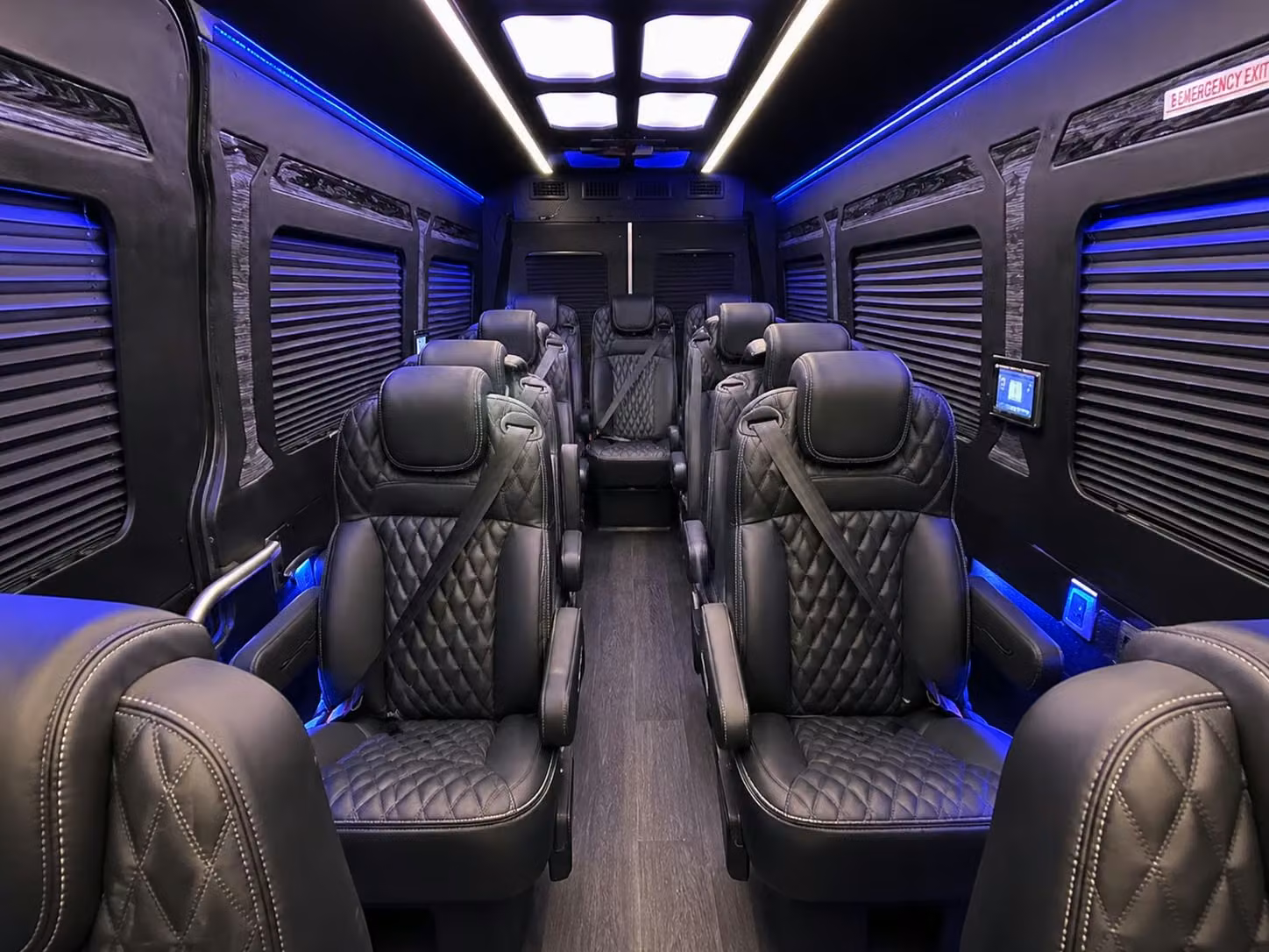 sprinter van with driver inside